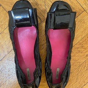 Black patent Miu Miu ballet flats 40.5